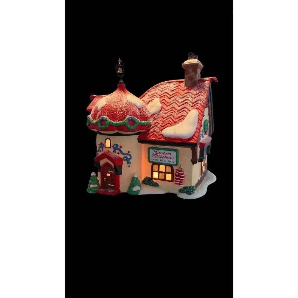 Vintage 1998 Dept 56 “Custom Stitchers” North Pole Series ElfLand House Village